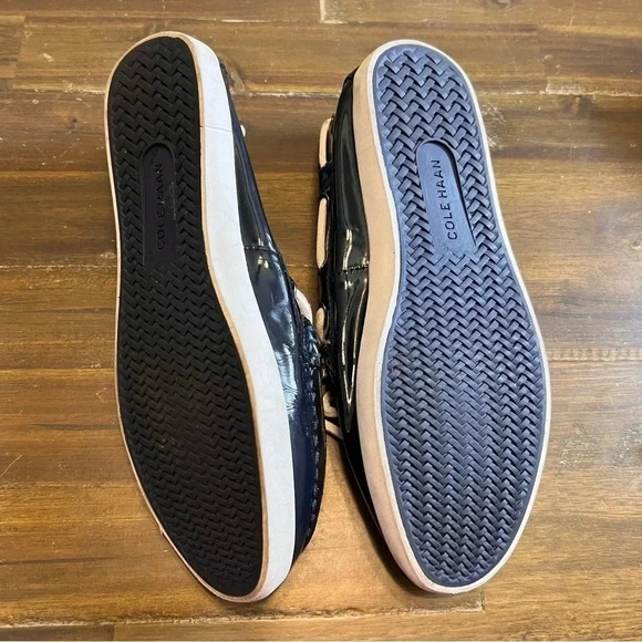Cole Haan Nantucket Camp Patent Blue Penny Loafers Slip On Shoes Moccasins 9 - Picture 5 of 8
